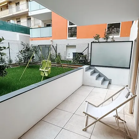 Aya - Renovated Air-conditioned Duplex With Garden Appartamento Nizza